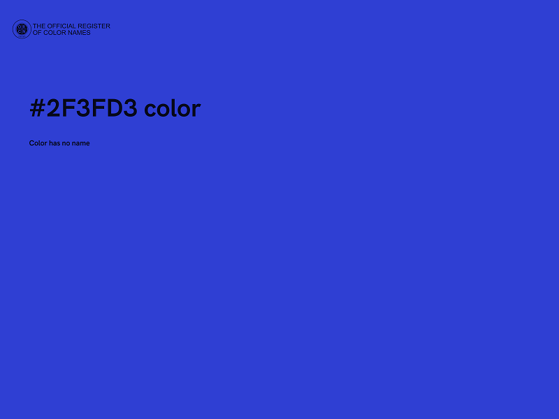 #2F3FD3 color image