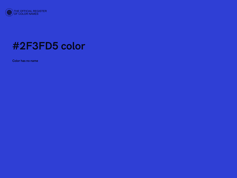 #2F3FD5 color image