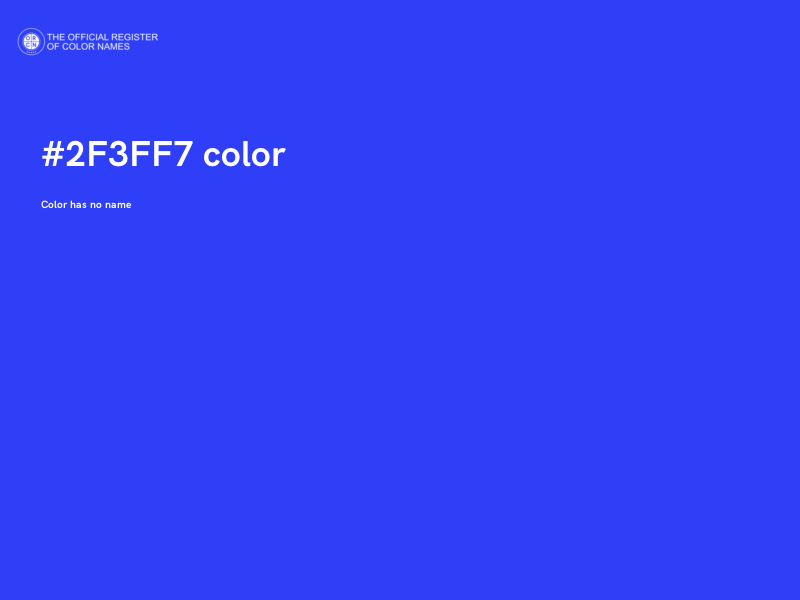 #2F3FF7 color image