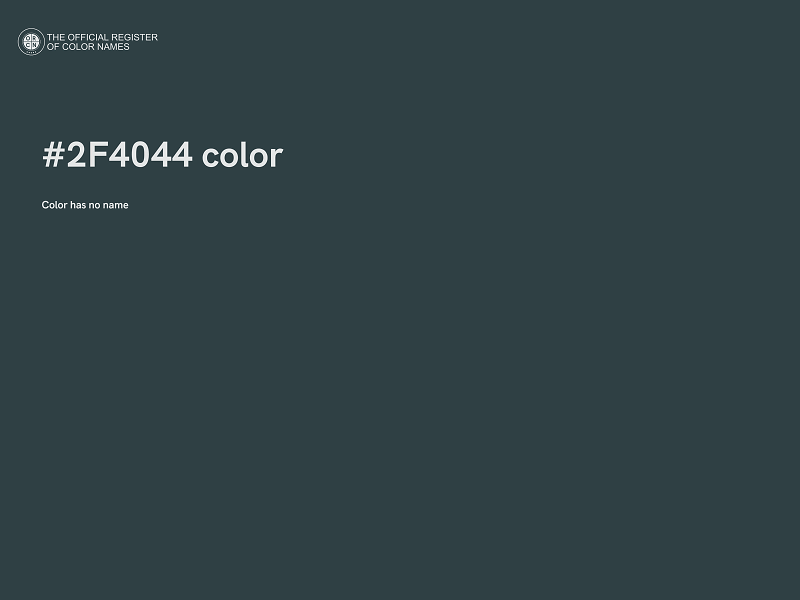 #2F4044 color image