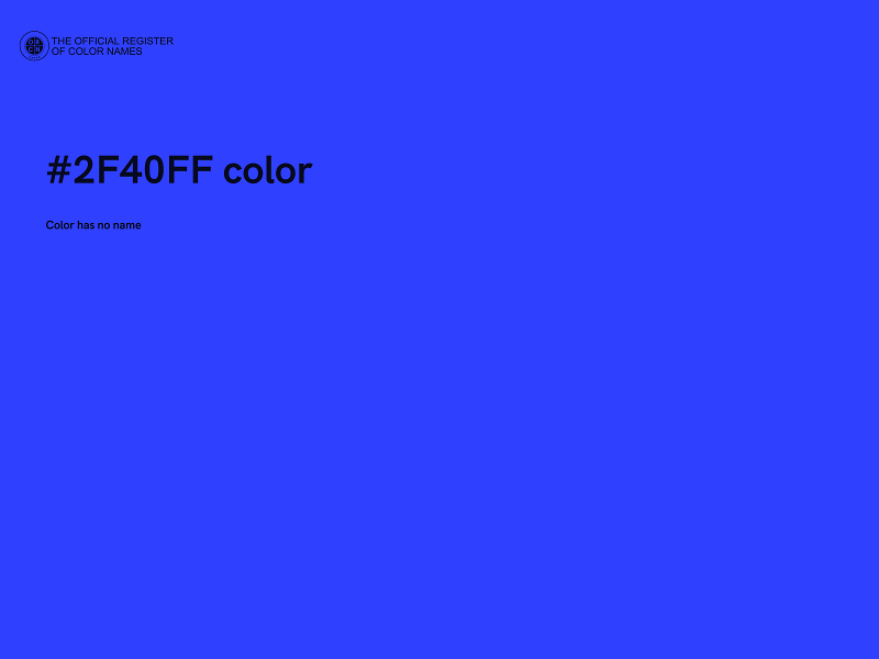 #2F40FF color image