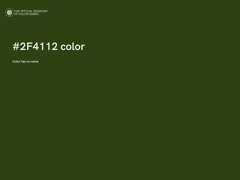 #2F4112 color image