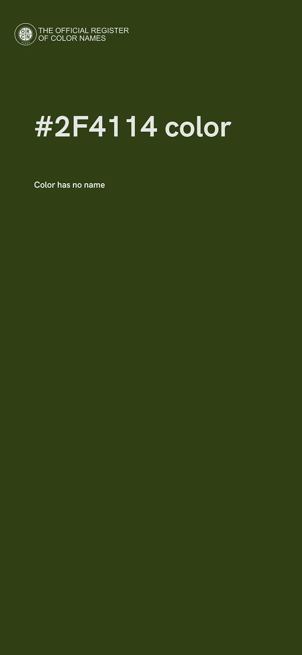 #2F4114 color image