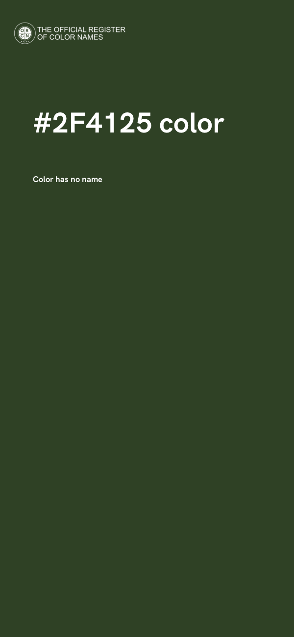 #2F4125 color image