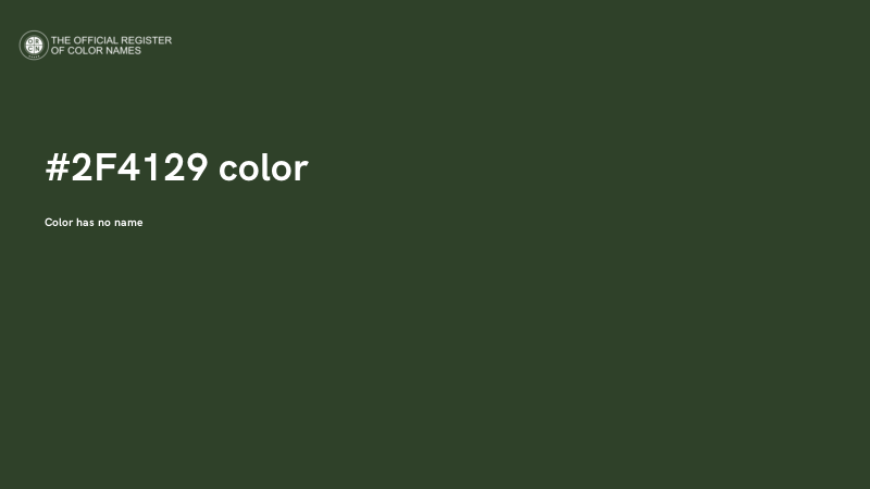 #2F4129 color image
