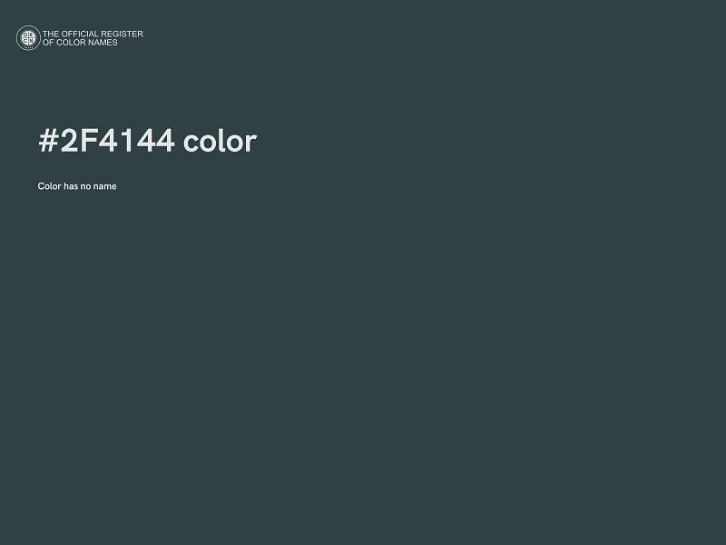 #2F4144 color image