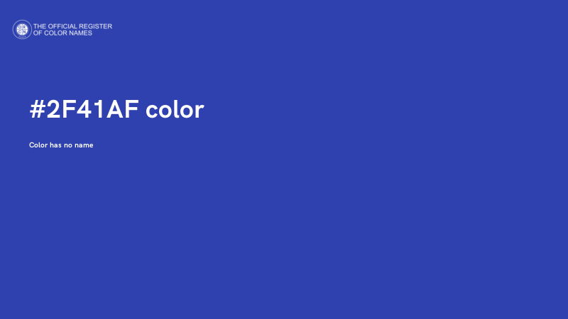 #2F41AF color image