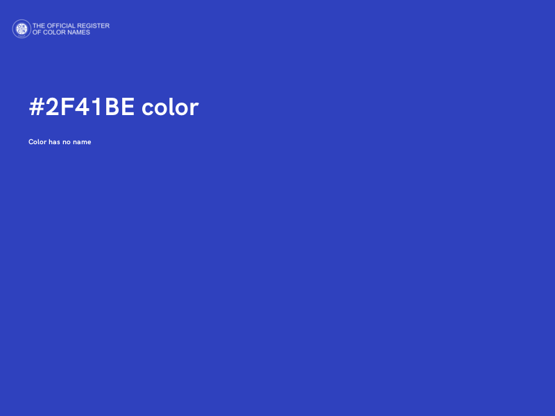 #2F41BE color image