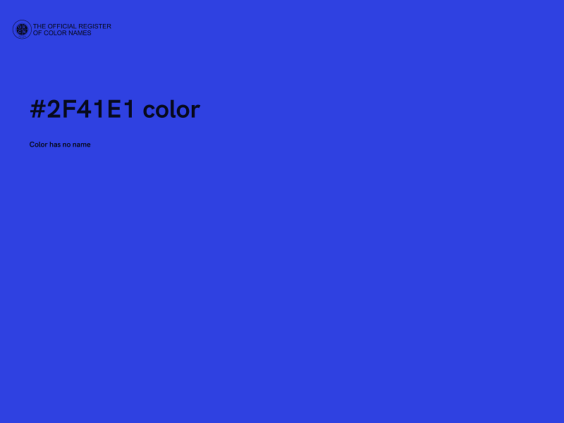 #2F41E1 color image