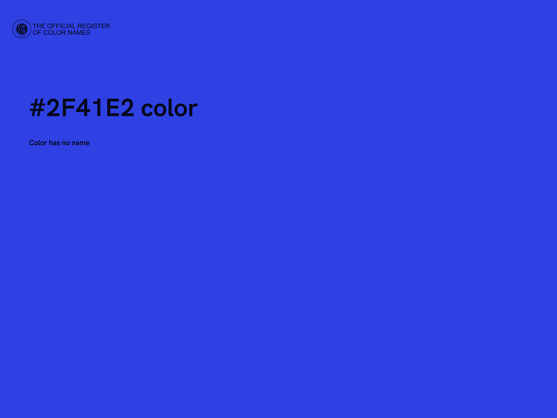 #2F41E2 color image