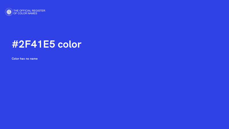 #2F41E5 color image