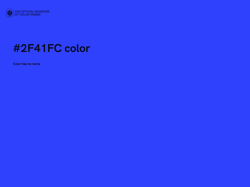 #2F41FC color image