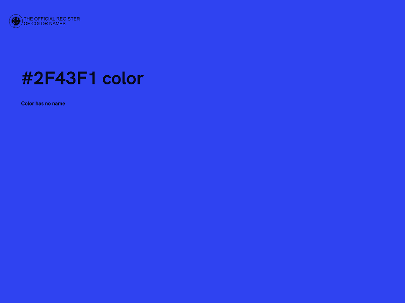 #2F43F1 color image
