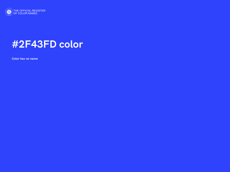 #2F43FD color image