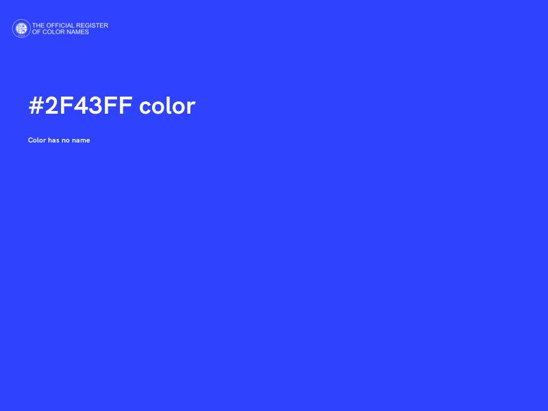 #2F43FF color image
