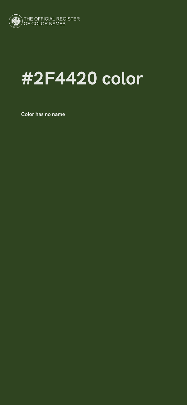 #2F4420 color image