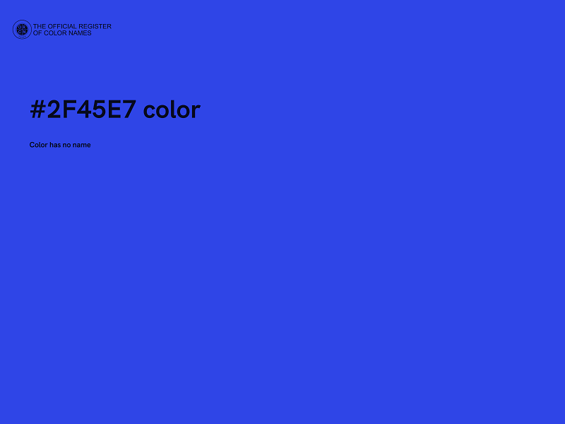 #2F45E7 color image