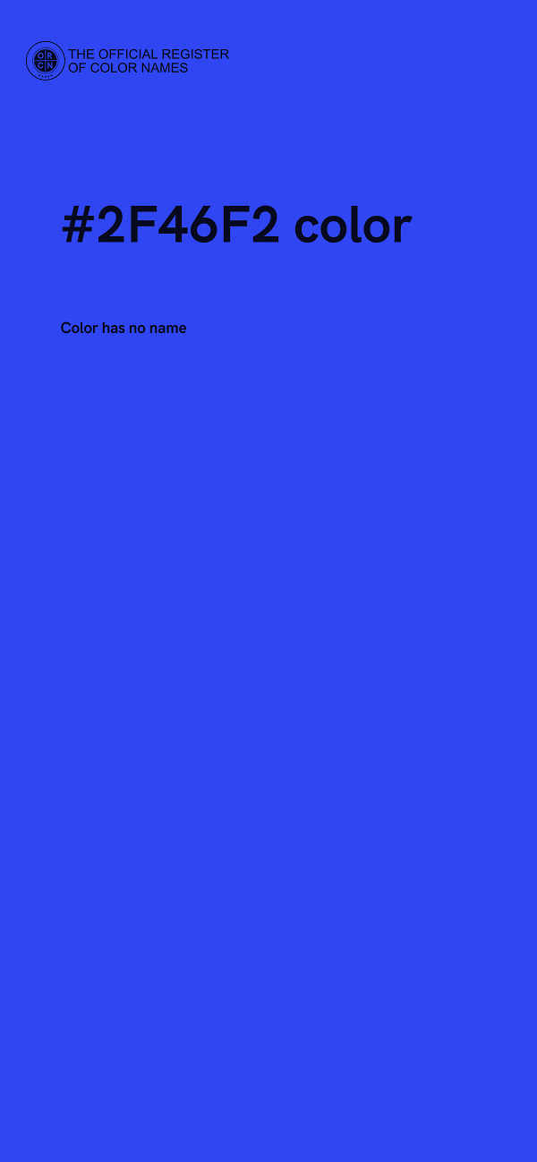 #2F46F2 color image