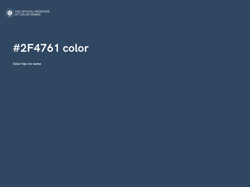 #2F4761 color image