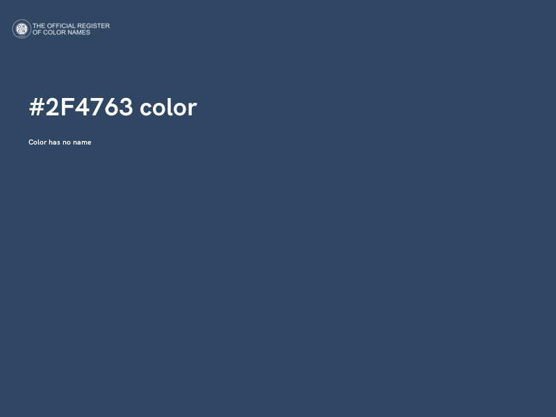 #2F4763 color image