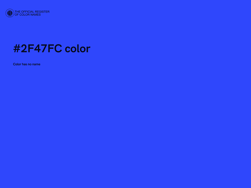 #2F47FC color image