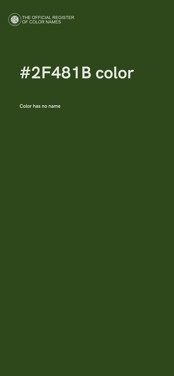 #2F481B color image
