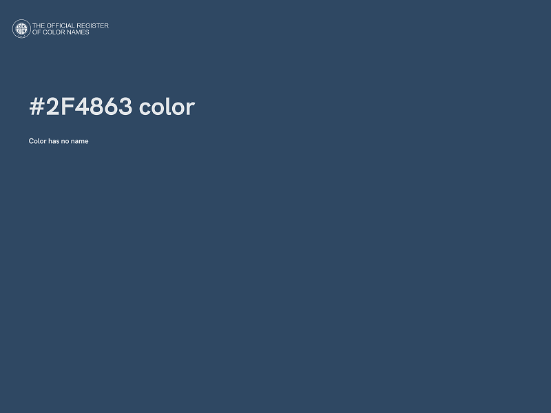 #2F4863 color image