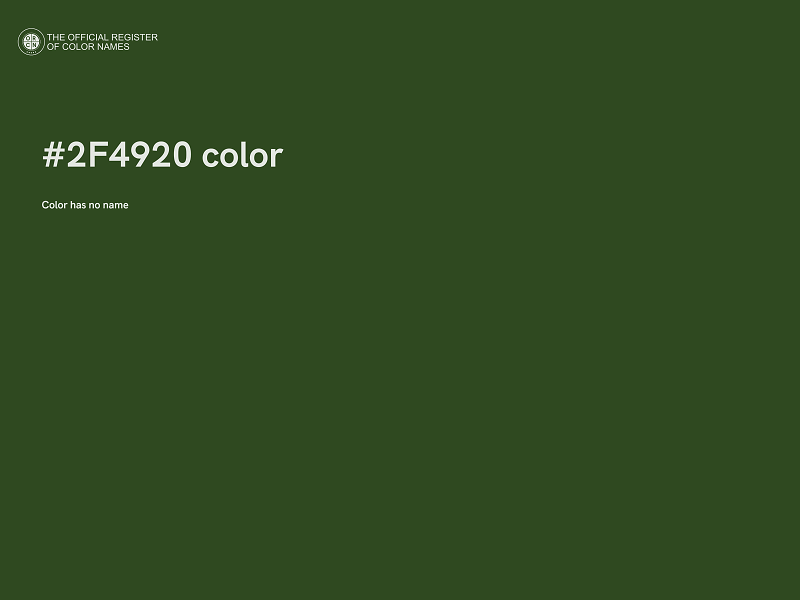 #2F4920 color image