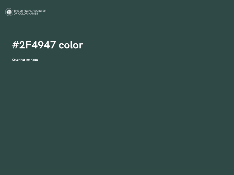 #2F4947 color image