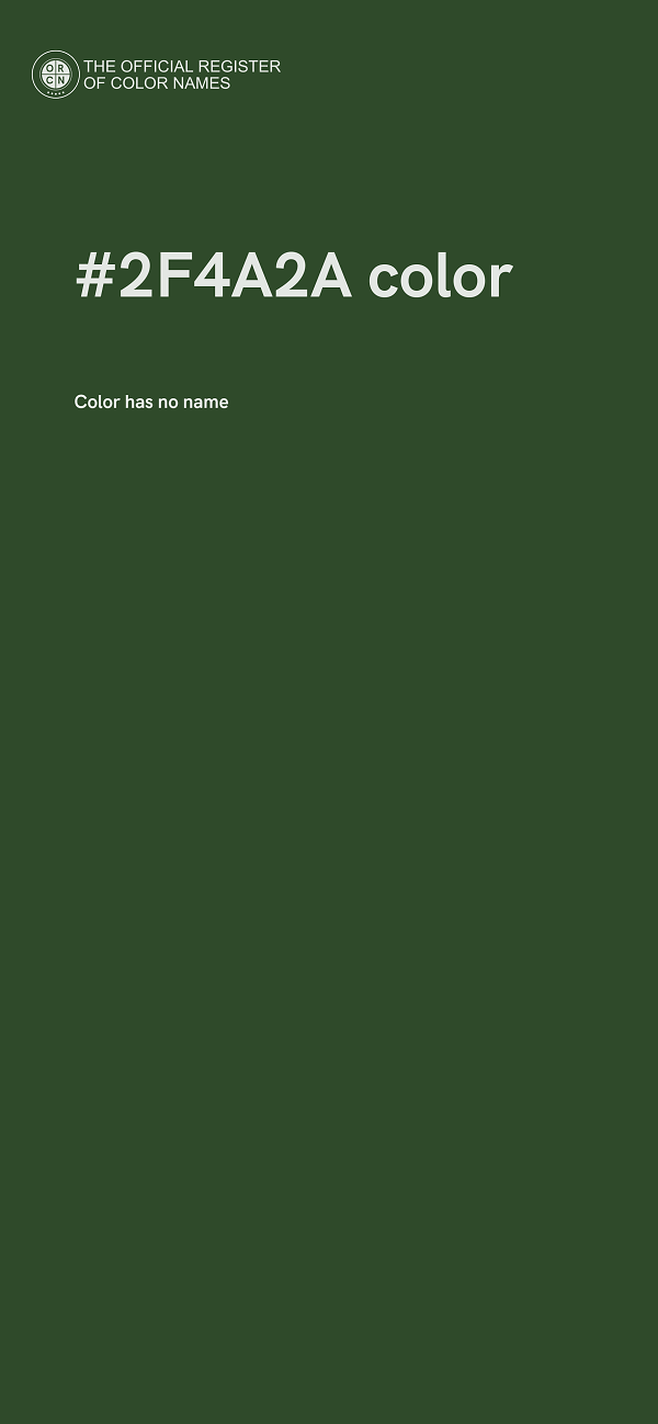 #2F4A2A color image