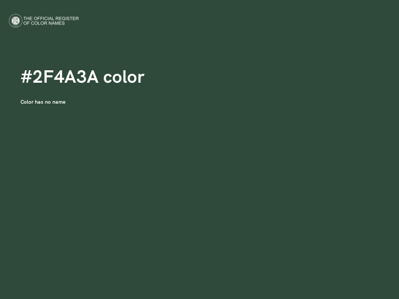 #2F4A3A color image