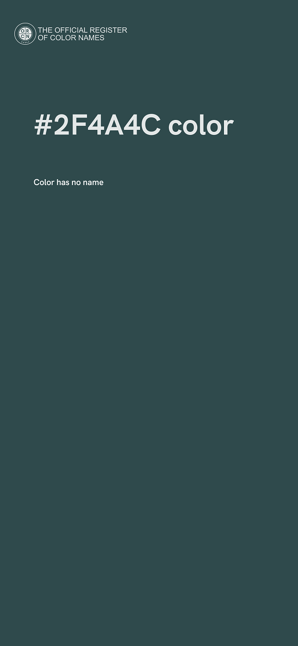 #2F4A4C color image