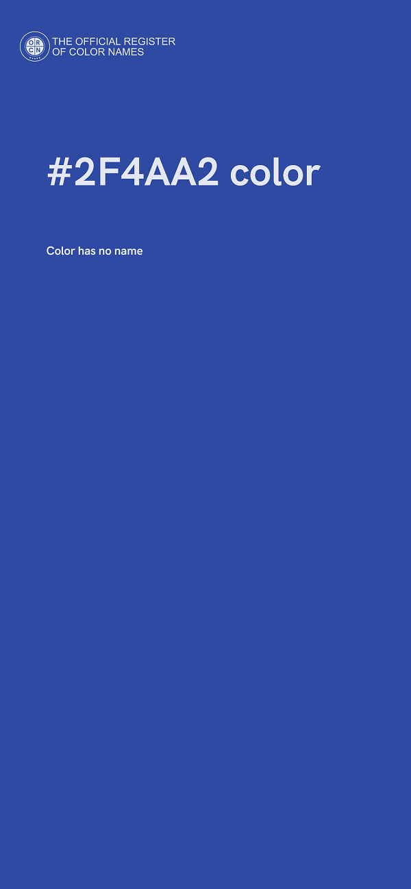 #2F4AA2 color image