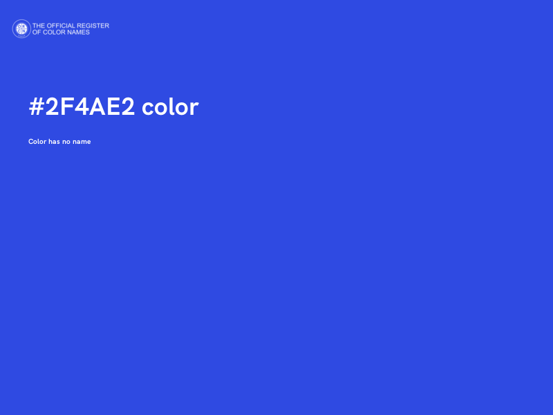 #2F4AE2 color image