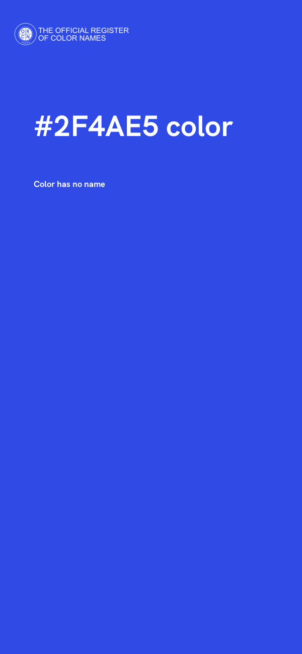 #2F4AE5 color image