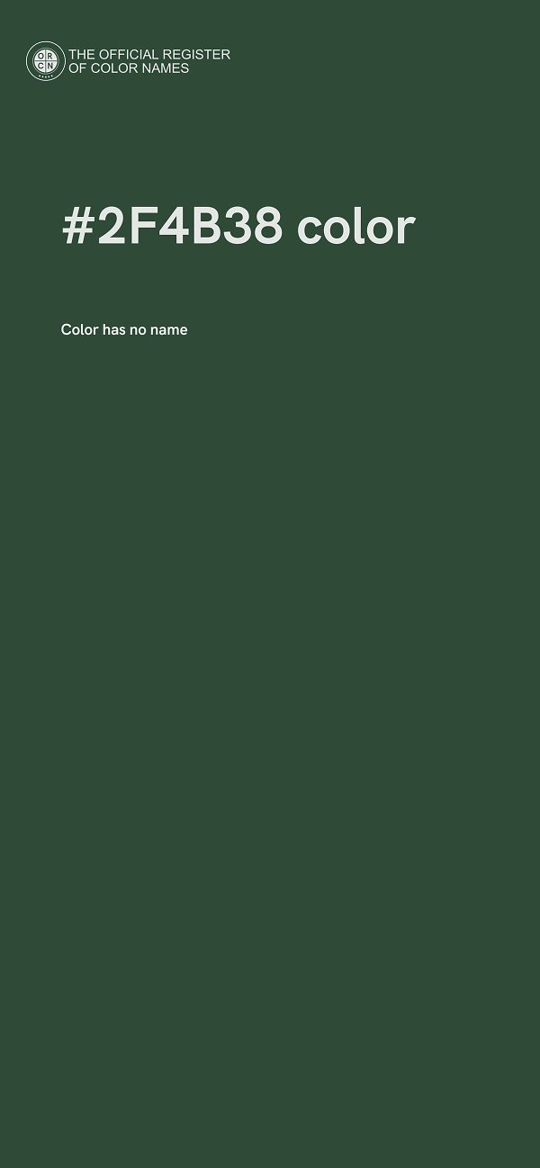 #2F4B38 color image