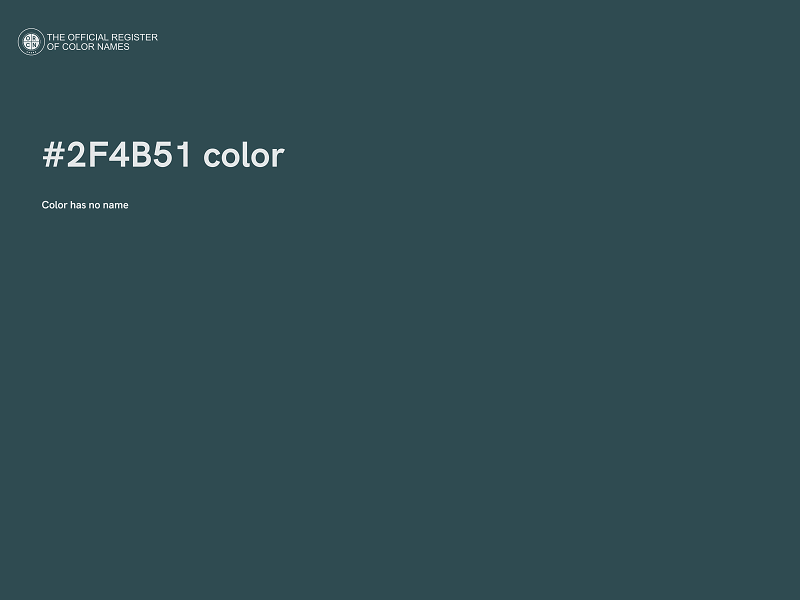 #2F4B51 color image