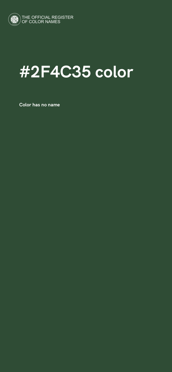 #2F4C35 color image