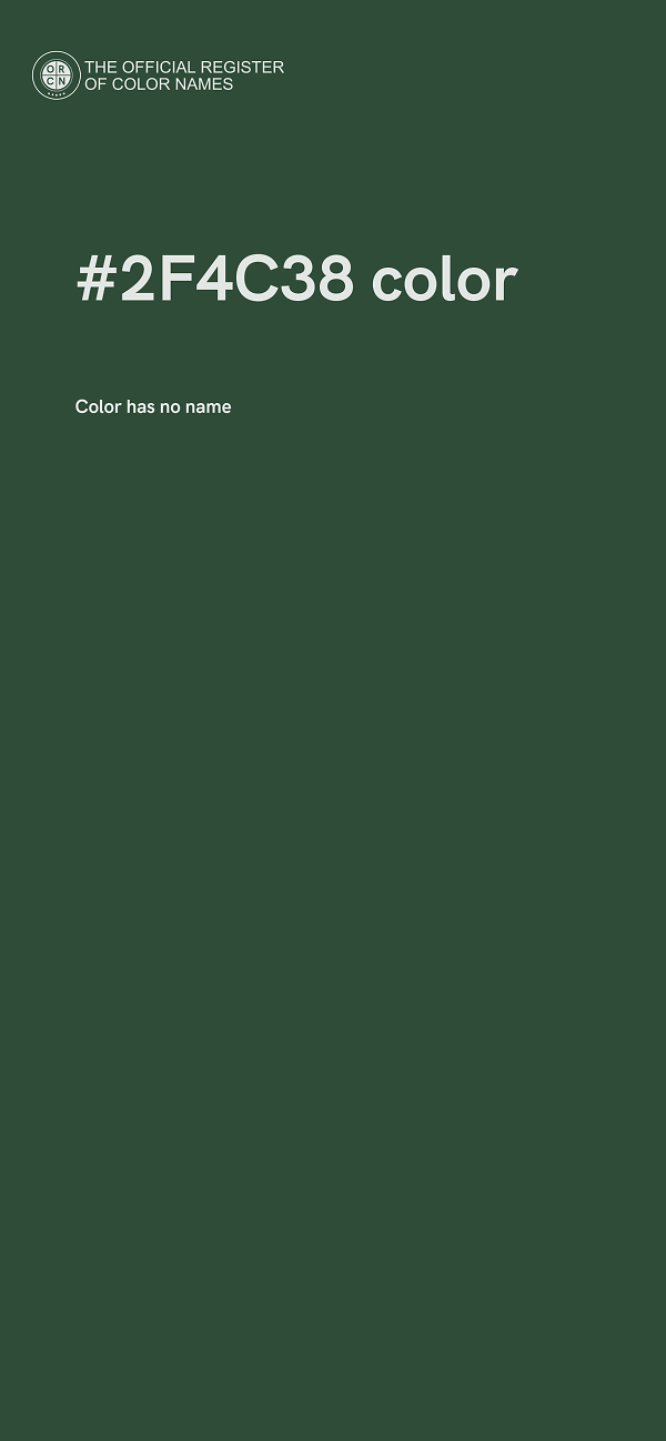 #2F4C38 color image
