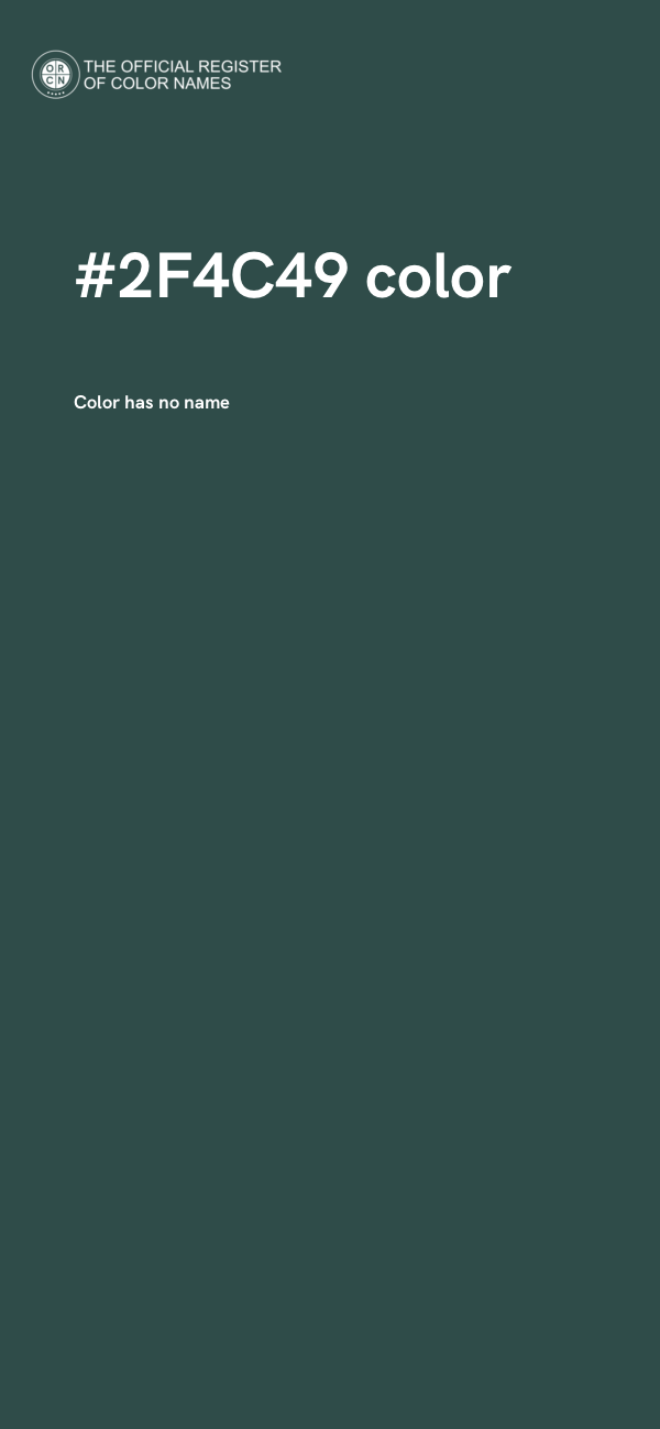 #2F4C49 color image
