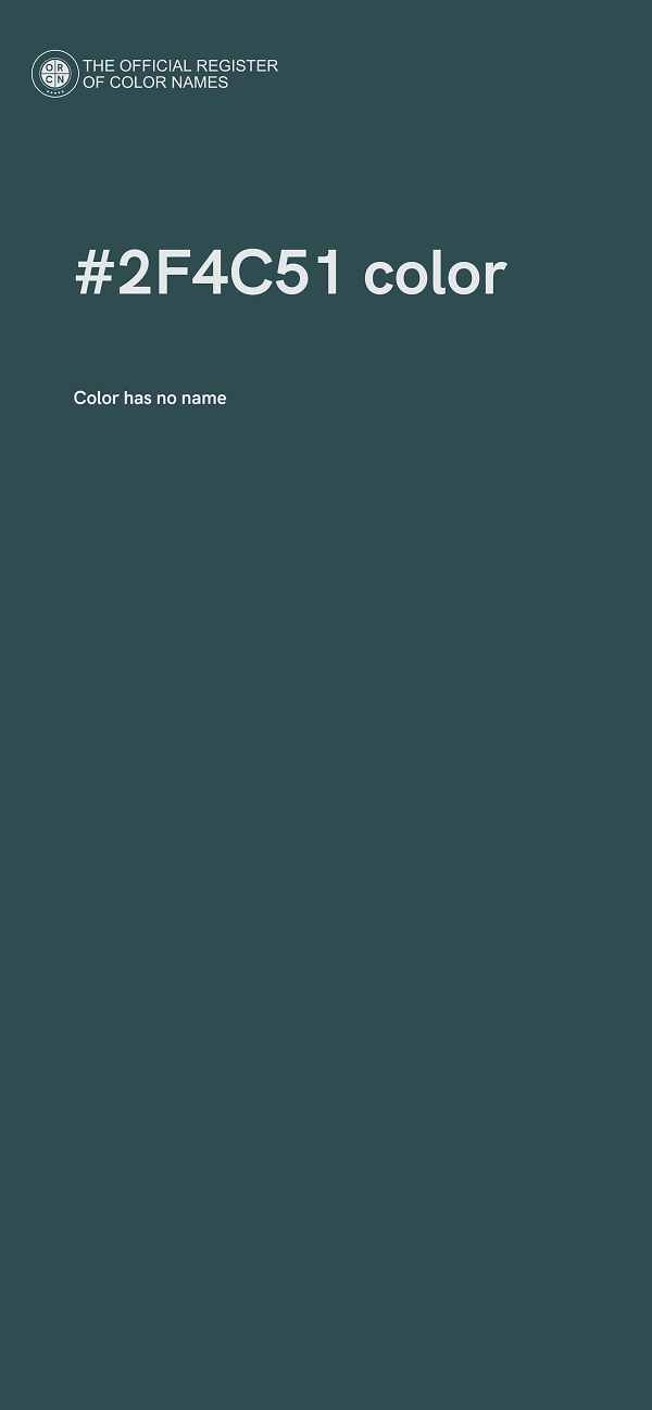 #2F4C51 color image