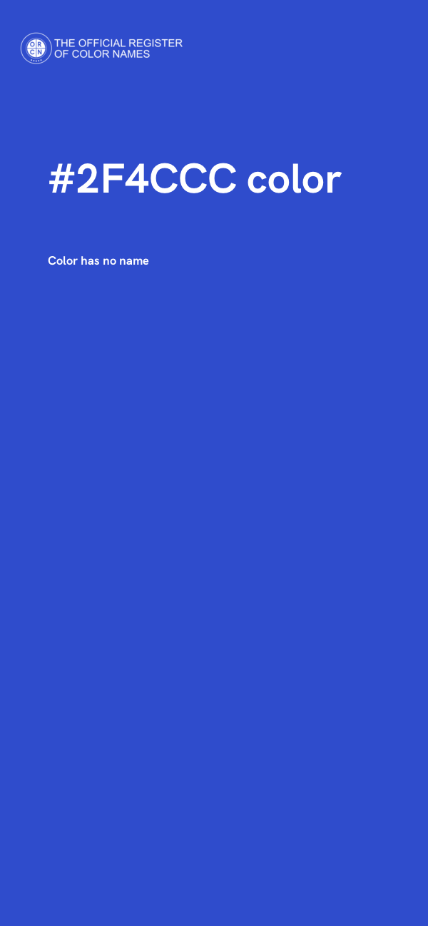 #2F4CCC color image