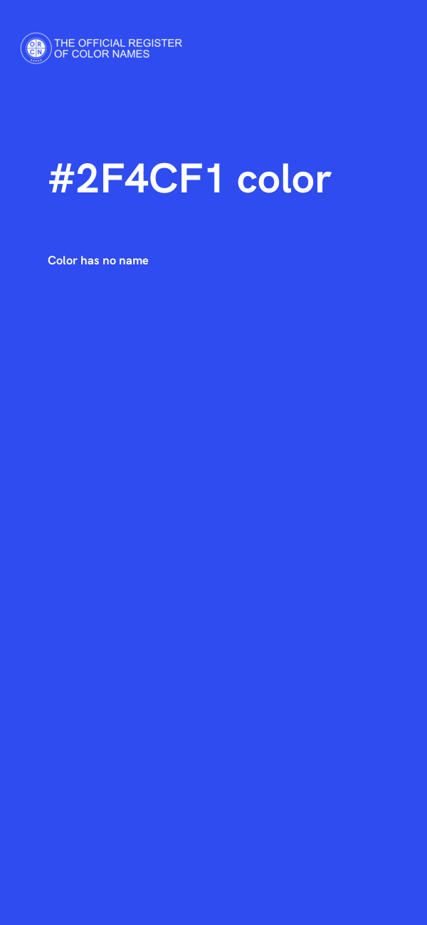 #2F4CF1 color image
