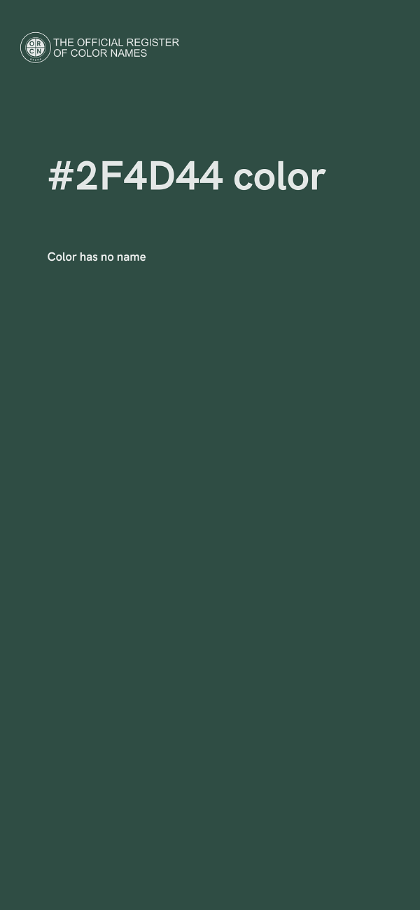 #2F4D44 color image