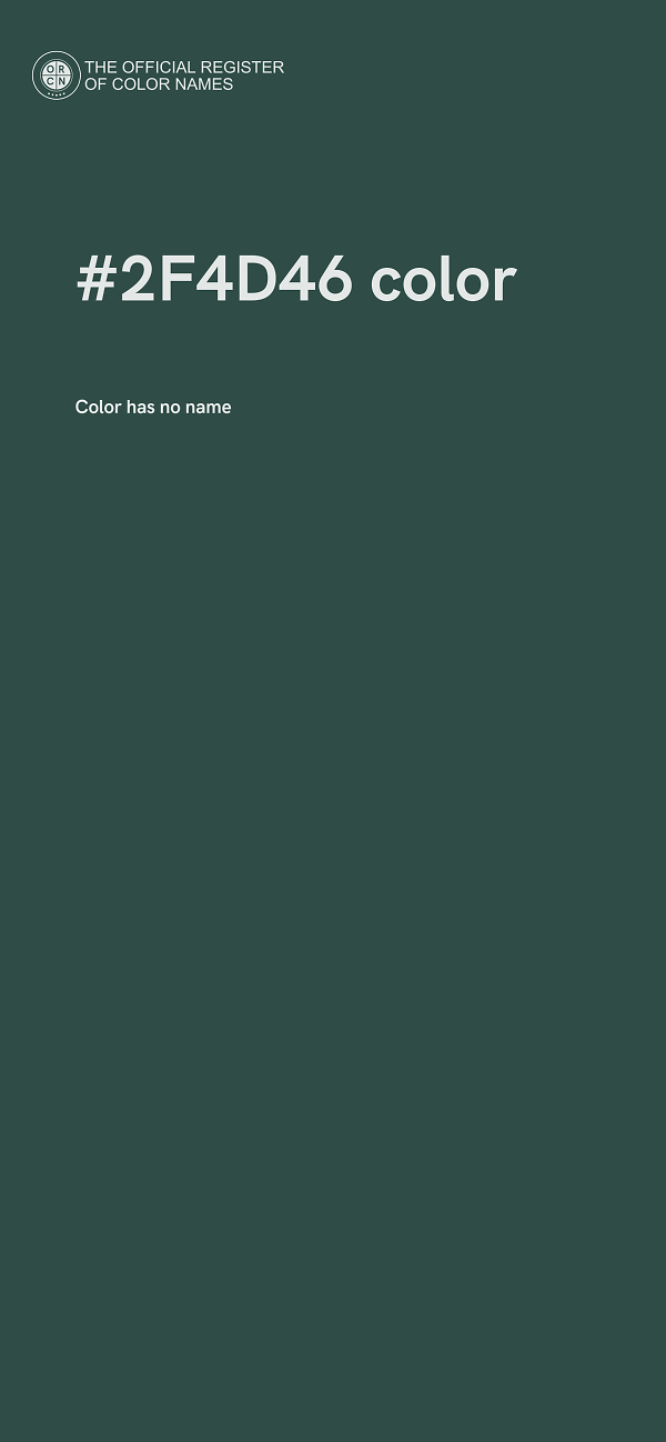 #2F4D46 color image