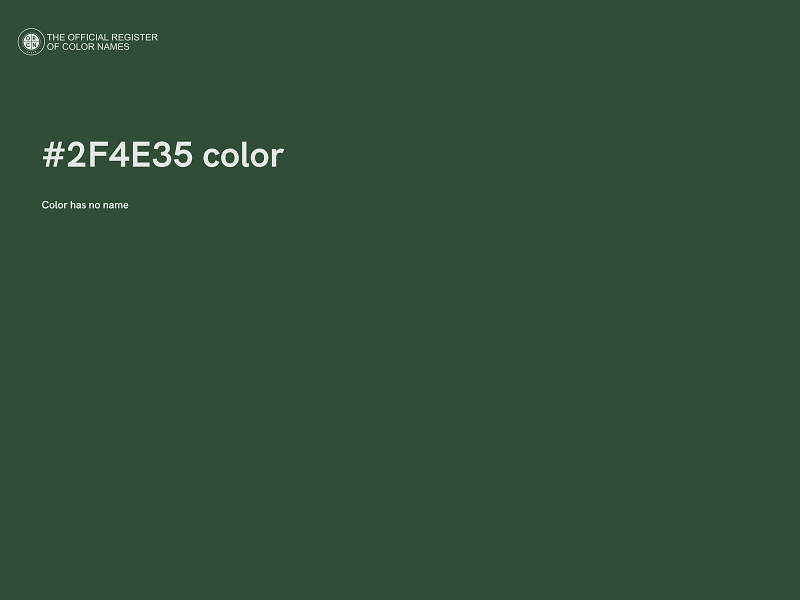 #2F4E35 color image