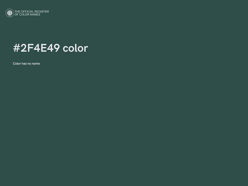 #2F4E49 color image