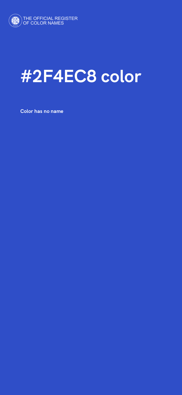 #2F4EC8 color image