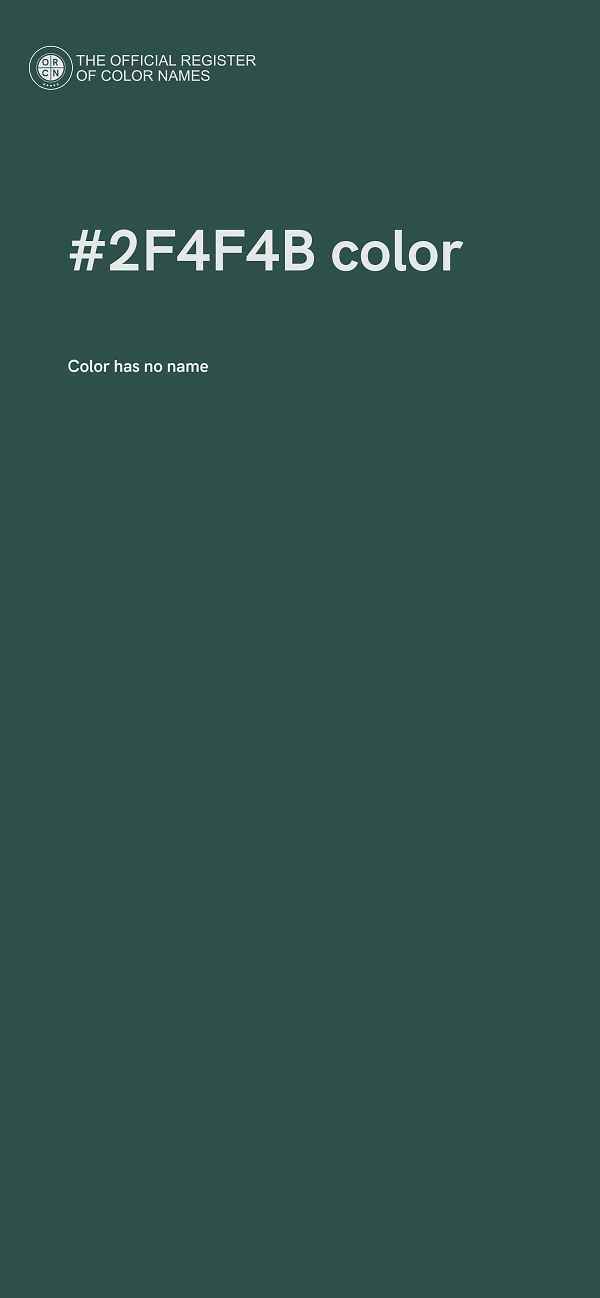 #2F4F4B color image