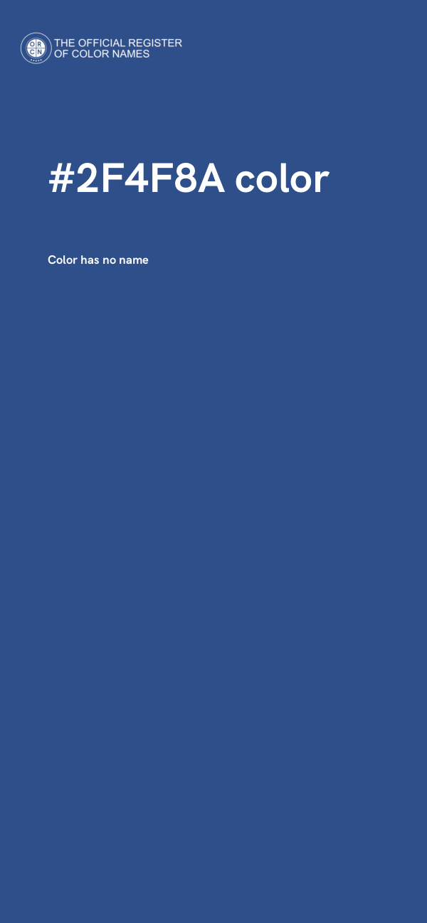 #2F4F8A color image